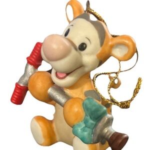 1990’s Disney Baby Tigger Hold Pogo Stick, Christmas Tree Ornament Decor